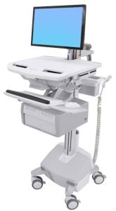Styleview Cart With LCD Arm LiFe Powered 2 Tall Drawers (2 Medium Tall Drawers X 1 Row) CHE