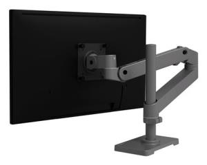 Monitor Mount - LX Pro Desk Monitor Arm, Tall Pole - 1 monitor - Tilt/Pan/Rotate - up to 34in - Dark Grey