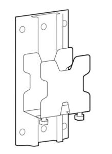 Accessory - Mini PC Mount with Wall Track - Dark Grey
