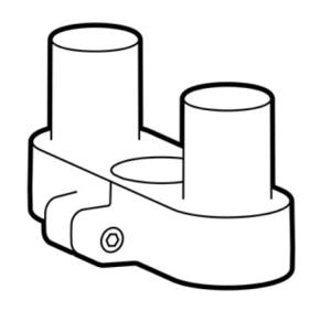 Accessory - Single To Dual Side-by-side Conversion Kit Lx Pro - White