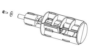 Assy 3in/1.5in Media Supply Hub (dpr78-2330-01)