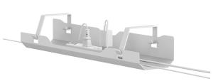 Cable Management Tray - Max 5 Kg - Screw-mounted - Universal - White