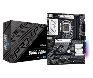 Motherboard B560 Pro4 LGA1200 Intel B560 4 X Ddr4 USB 3.2 SATA 3 7.1ch Hd Audio ATX