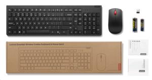 Essential Wireless Combo Keyboard & Mouse Gen2 Black - Arabic/French