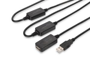 USB 2.0 Repeater Cable USB A male / A female 25m (DA-73103)