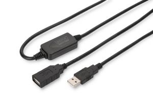 USB 2.0 Repeater Cable USB A male / A female 15m (DA-73101)