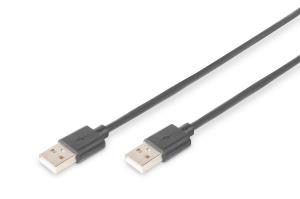 USB 2.0 connection cable, type A M/M, 5m USB 2.0 conform Black