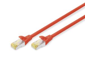 Patch cable - CAT6a - S/FTP - Snagless - Cu - 3m - red