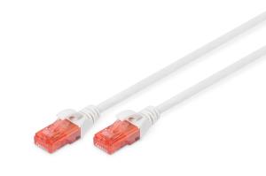 Patch cable - CAT6 - U/UTP - Snagless - Cu - 50cm - white