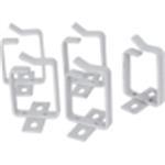 2U cable management ring 44x100 mm, color grey (RAL 7035), 10 pieces