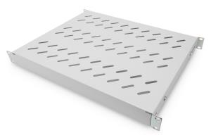 1U fixed shelf, for 600mm depth cabinets adjustable, 350 mm depth, color (grey RAL 7035)