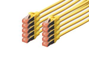 Patch cable - CAT6 - S/FTP - Snagless - Cu - 5m - yellow - 10pk