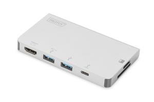 Dock USB Type-C Multiport Travel - HDMI / 1x USB-C / 2x USB3.0 / MicroSD,SD/MMC - 100W power delivery