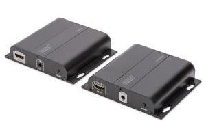 HDMI Extender 4K Set over IP over network cable (CAT 5/5e/6/7), 4K2K/30Hz, black