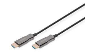 HDMI AOC hybrid-fiber connection cable, Type A M/M, 10m UHD 4K@60Hz, CE, black
