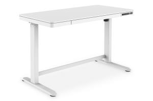Electric Height-Adjustable Desk 120x60x12cm with USB white