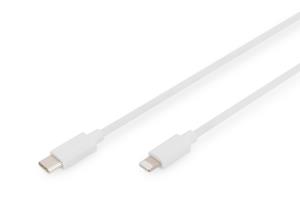Type C to lightning MFI C94, 2m filling+AL+B jacket PVC white. OD:3.5mm