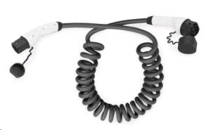 EV charging-Three Phase 400V 16A 75m Type 2 to Type 2 Spiral charger cable
