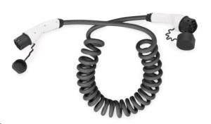 EV charging-Three Phase 400V 32A 10m Type 2 to Type 2 Spiral charger cable