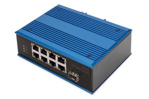 Industrial 8+1 Port Fast Ethernet Switch Unmanaged. 8 RJ45 Ports 10/100 Mbits