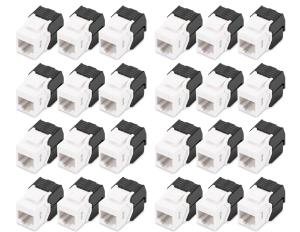 CAT6 Keystone Jack unshielded tool free connection 24 pcs set