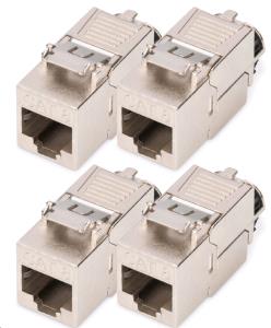 Cat.8.I Keystone Module - shielded - tool free, dust cap, 4 pcs.