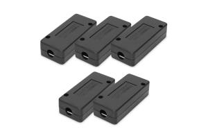 Junction Box CAT 7, 600 MHz LSA strIPS for AWG 22-26, fully shielded compact design, 26x35x80 mm - 5 Pcs