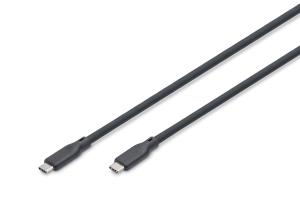 USB Silicone connection cable USB-C - USB-C USB 3.2 Gen1 5G 4K 100W - 2m black