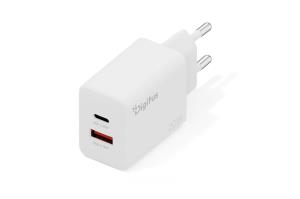 USB Charger 20W 1x USB-C 1x USB-A White