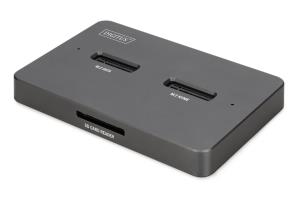 Dual Bay Nvme+SATA 2-in-1 SSD Docking Station - 2 bay SATA/NVME 2-in-1