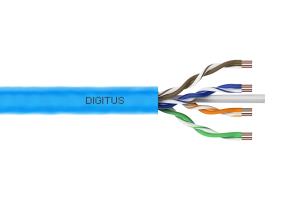 installation cable - CAT6A - U/UTP - B2ca - 500m - Light blue