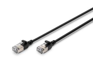 Slim Patch cable - CAT6A - F-FTP - 1.5m - Black