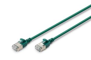 Slim Patch cable - CAT6A - F-FTP - 3m - Green
