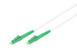 Fiber optic steel-armored patch cable - simplex singlemode LC/APC - LC/APC - 20m