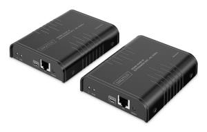 HDMI IP KVM Extender Set - 4K/60Hz 120/200m One-to-Many CAT Black