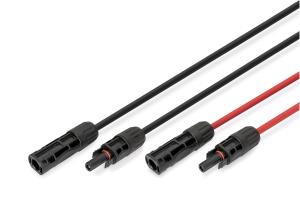 Solar Extension cable - 4 sqmm, MC4 connector 3m,4sqmm,halogen-free,UV-res.,flex,IP67 - 2pcs