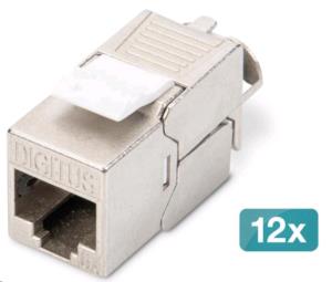 CAT6a Keystone Jack - shielded,Re-embedded 500MHz gem.,ISO/IEC 11801:2002 AM2:2009/09,in bulk