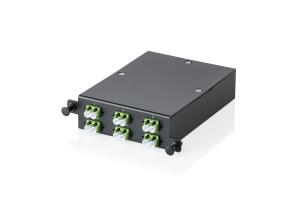MTP/MPO-Cassette - 4/8 MPO Panel, APC 6xLC DX couplers, Fanout, MPO Adapter