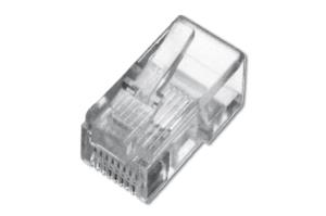 Modular Plug - stranded Round Cable, 8P8C unshielded, 100 pcs