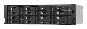 NAS - 16-bay 3U rackmount Pci-e interface SATA JBOD expansion enclosure 2.5/3.5in SATA 6Gbps drives 2 ports