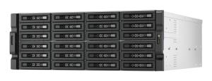 NAS - 24-bay 4U rackmount Pci-e interface SATA JBOD expansion enclosure 2.5/3.5in SATA 6Gbps drives 2 ports