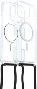 iPhone 16 Pro Max Case with Strap - React Series Necklace Magsafe - Clear