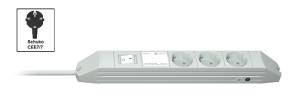 Di-strip D Compact 3sockets +switch