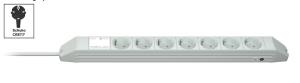 Di-strip D Compact 7sockets .