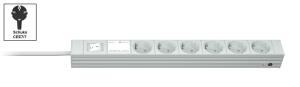 Di-strip D Compact 6sockets +switch