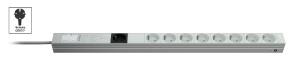 DI-STRIP PDU basic 0U/1U input Schuko 230V 16A outputs (9)Schuko (33200091)
