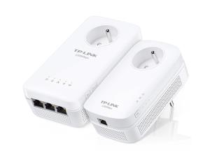 Passthrough Powerline Kit Av1300 3-port V4 + Wifi Ac1350 2x Lc Kit With 3 Gigabit Ethernet Ports And Trunk Plug