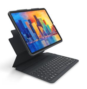Pro Keys Wireless Keyboard and Detachable Case for iPad Pro 12.9in (Gen 3/4/5/6) - Charcoal - Azerty French