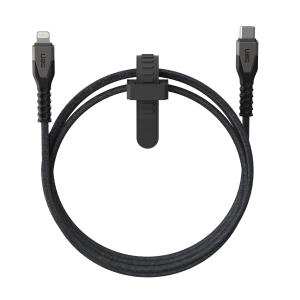 Lightning Cable - 24 Pin USB-c Male To Lightning Male - 1.5 M - Grey, Black - Up To 30w