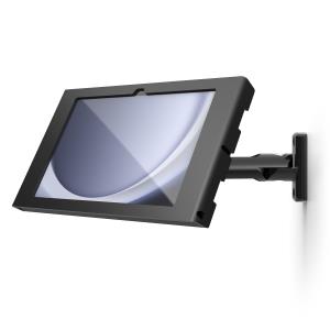 Bundle / Swing Wall Mount Arm + Swell Secured Enclosure Wall Mount (Locked With Screws) for Galaxy Tab A9+ - Black